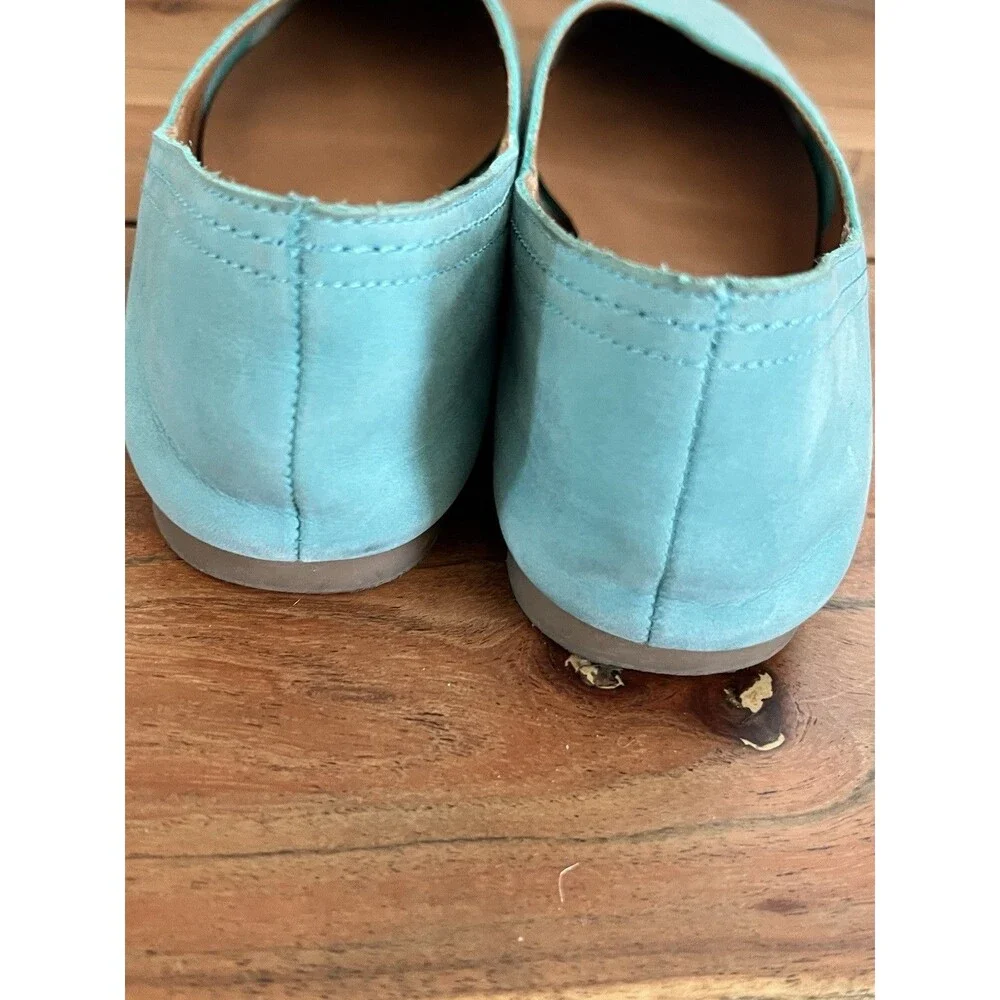 Lucky Brand Alba Ballet Flats Women's Light Blue /aqua Slip On Size 7